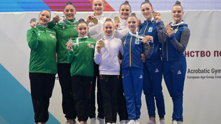 Вінницькі акробатки вибороли призові місця на чемпіонаті Європи в Болгарії