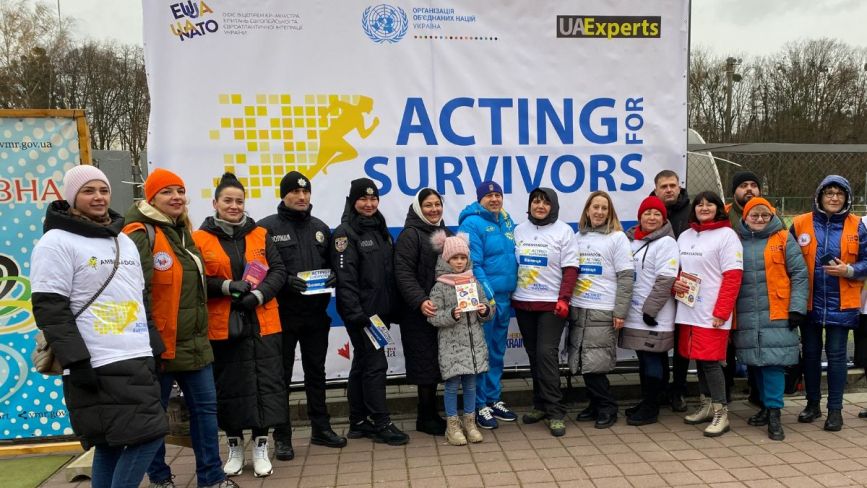 Проти домашнього насильства і злочинів рф. У Вінниці відбувся забіг «Acting for survivors»