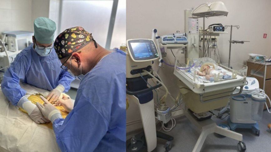 Вінницькі лікарі провели надскладну операцію, щоб врятувати життя новонародженої дівчинки
