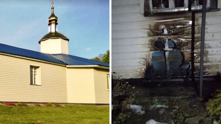 У селі на Вінниччині невідомі намагалися підпалити храм ПЦУ: віряни вважають, що це помста