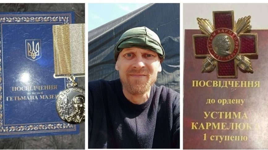 Бойовий медик із Жмеринки В’ячеслав Касьяненко отримав три почесних нагороди