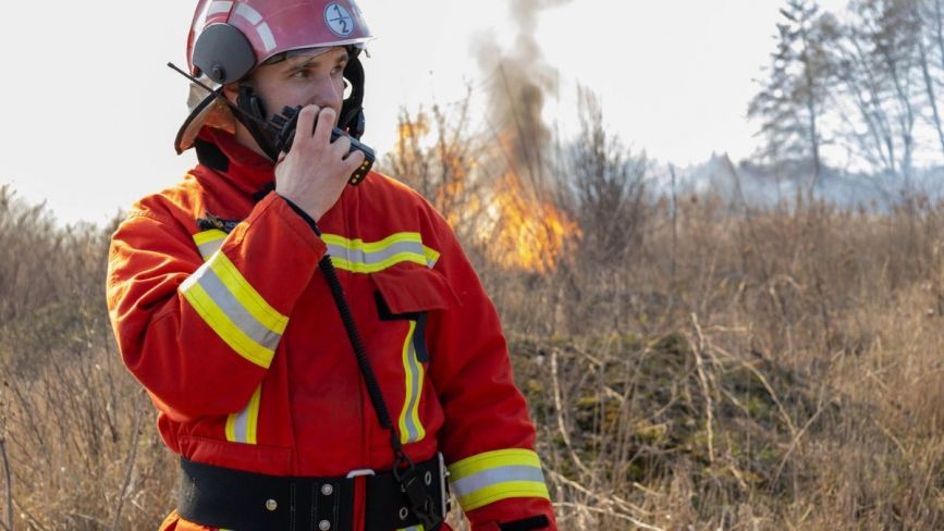 Велика пожежа на Вишеньці: хтось підпалив очерет поблизу будинків