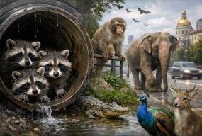 У вінницьких трубах знайшли трьох єнотів: яких ще екзотичних тварин помічали на вулицях міста