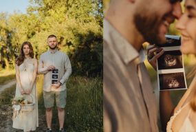 Емоційне фото з рожевим тортом: офіцер з Вінниці оригінально дізнався стать майбутньої дитини