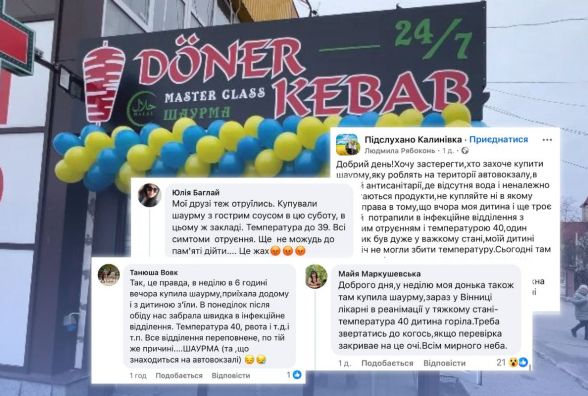 Масове отруєння в Калинівці: після шаурми в лікарні опинилося 25 людей, серед них семеро дітей