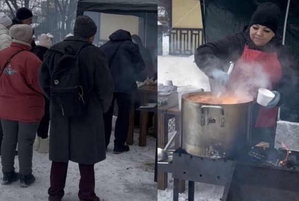 Тарілка тепла в темні часи: як волонтерка Надія Кузнєцова годує містян борщем під час блекаутів