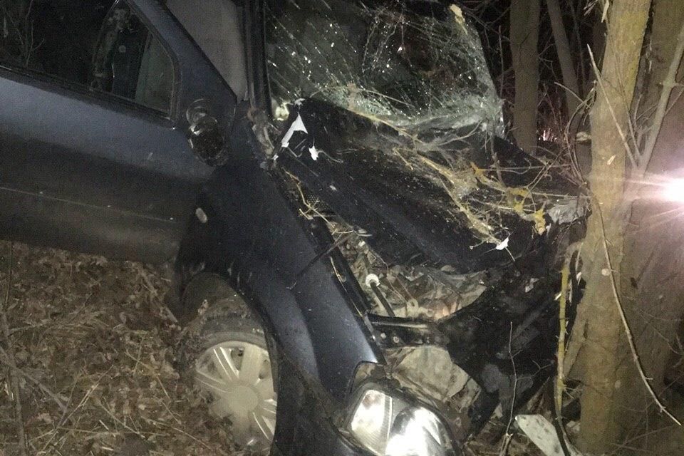 У Барському районі Dacia протаранила дерево. Є потерпілий