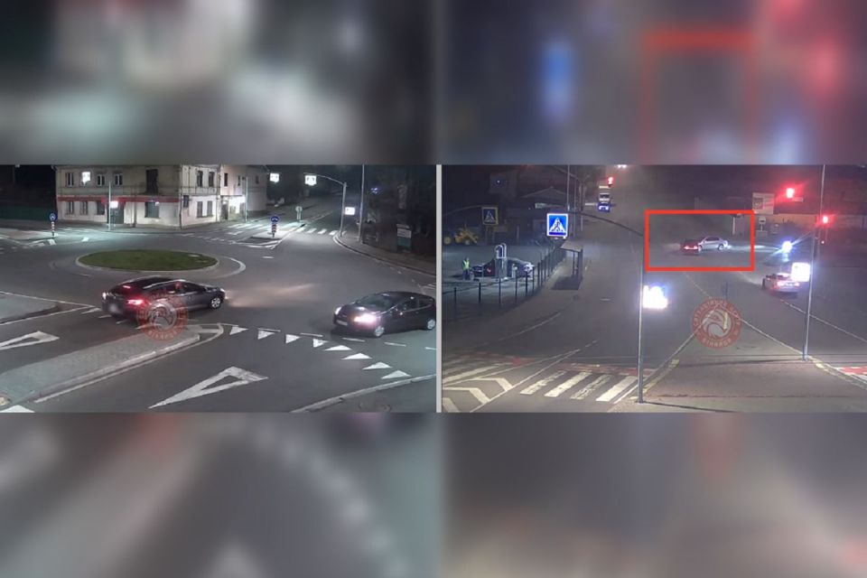 У Вінниці на двох перехрестях сталися ДТП. Відео моментів зіткнення