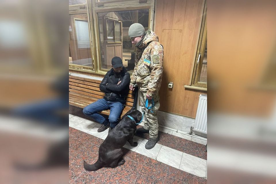 «Нюх рядового Рея не проведеш»: пес прикордонників виявив у іноземця наркотики