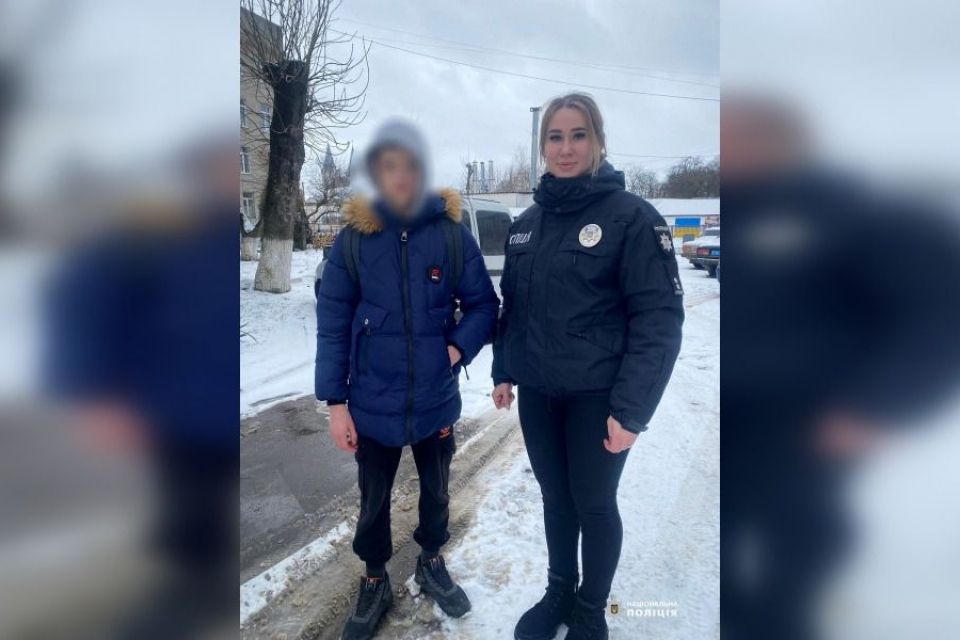 Стомлений і змерзлий: у Бару знайшли 13-річного Назара, який не ночував дома
