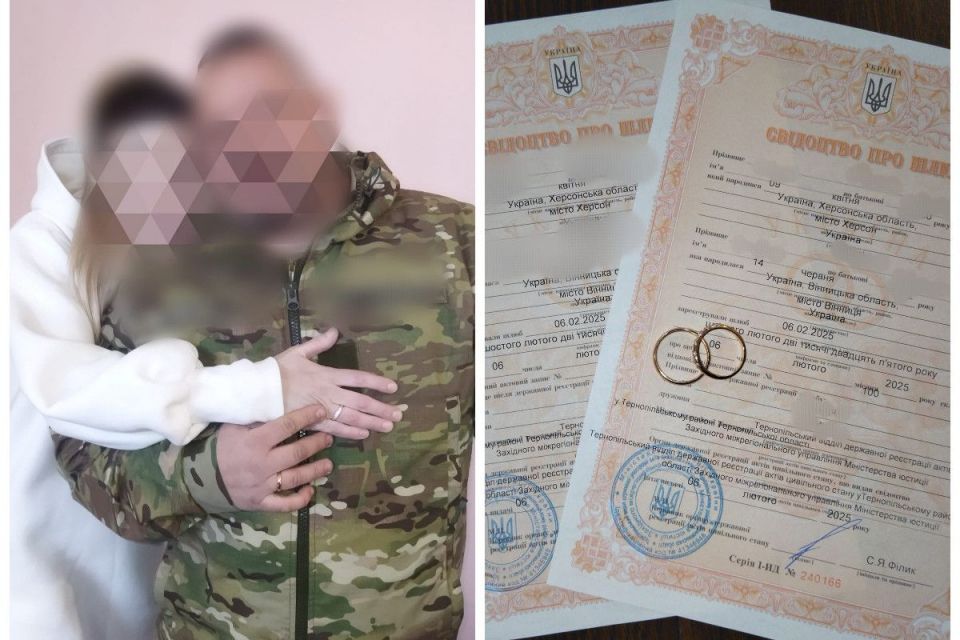 Кохання за ґратами: вінничанка вийшла заміж у виправній колонії за військового ЗСУ