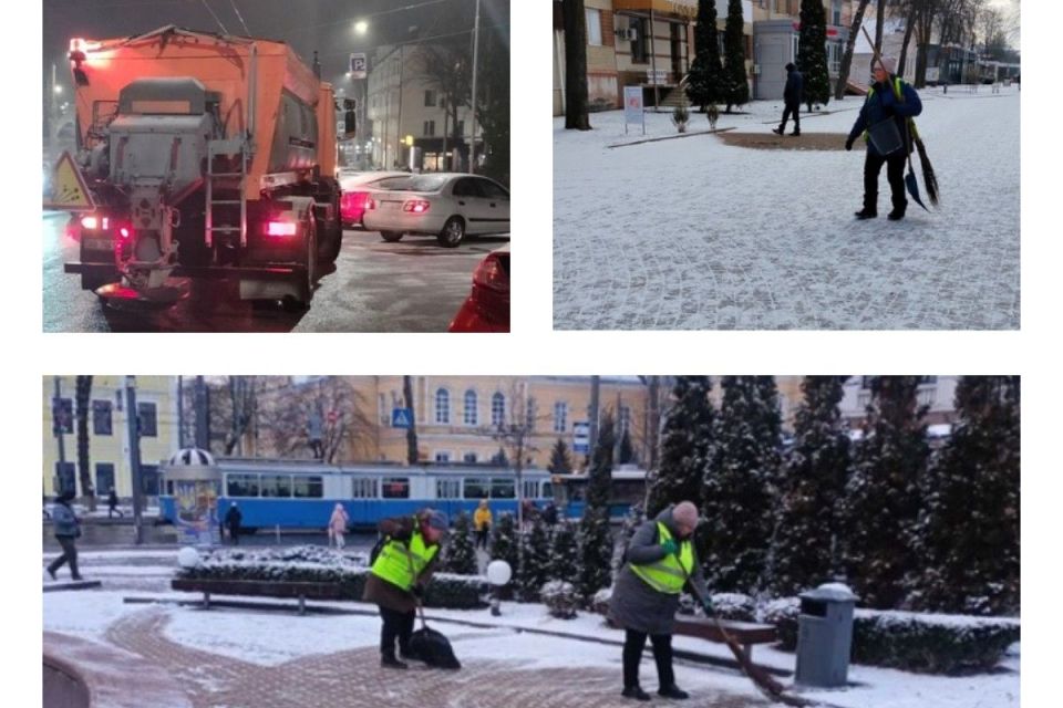 У Вінниці понад 40 одиниць спецтехніки розчищали місто від снігу