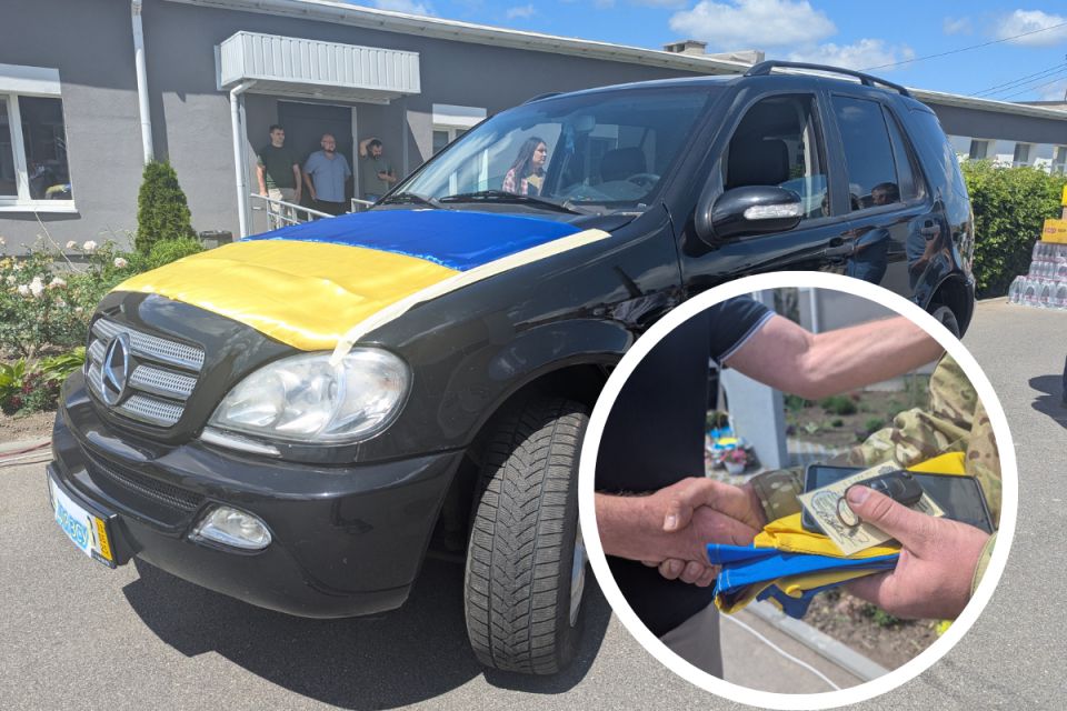 Від вінницьких школярів на фронт: 13-й ліцей передав Mercedes на Сумський напрямок