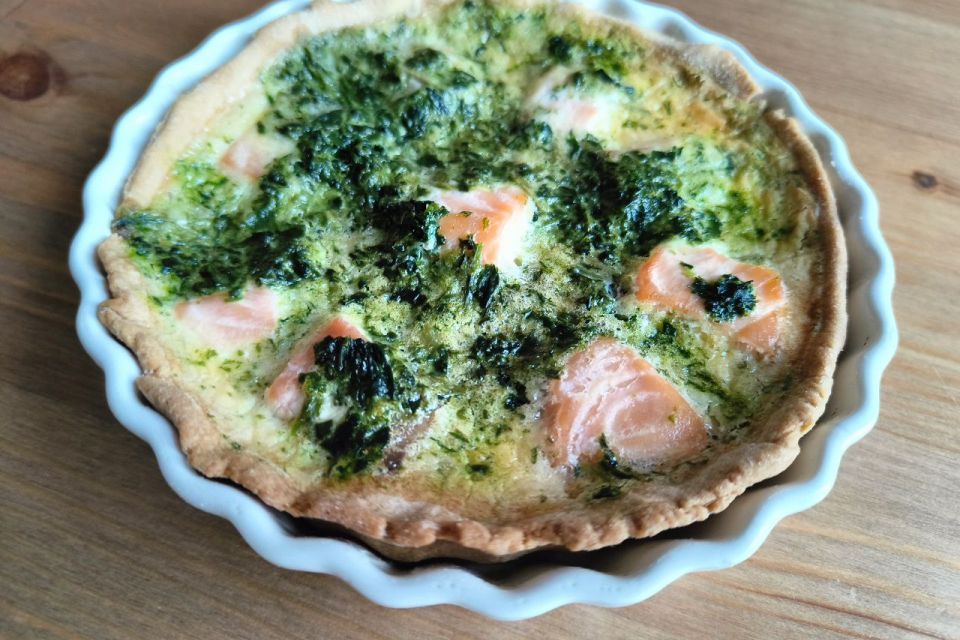 Як приготувати безглютеновий кіш з лососем і шпинатом: рецепт від вінницької кулінарки Олени Павлової