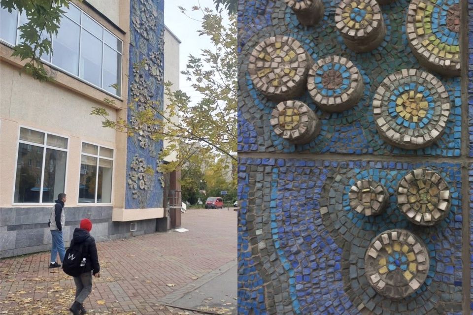 Мозаїчне панно Вінниці: на яких будівлях збереглися малюнки з кольорової смальти і їх історія