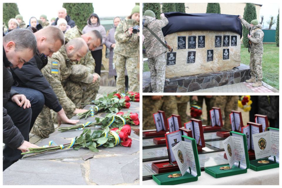 У Могилів-Подільському загоні відкрили меморіал загиблих Героїв