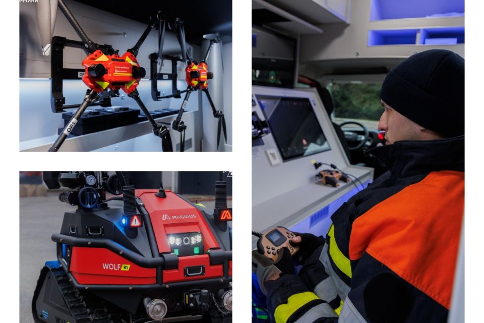 З’явився робот-пожежник на Вінниччині: працює там, куди люди не можуть зайти