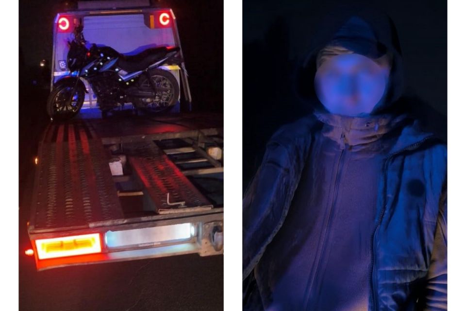 24-річний вінничанин залишився без мотоцикла через п’яну їзду в комендантську годину