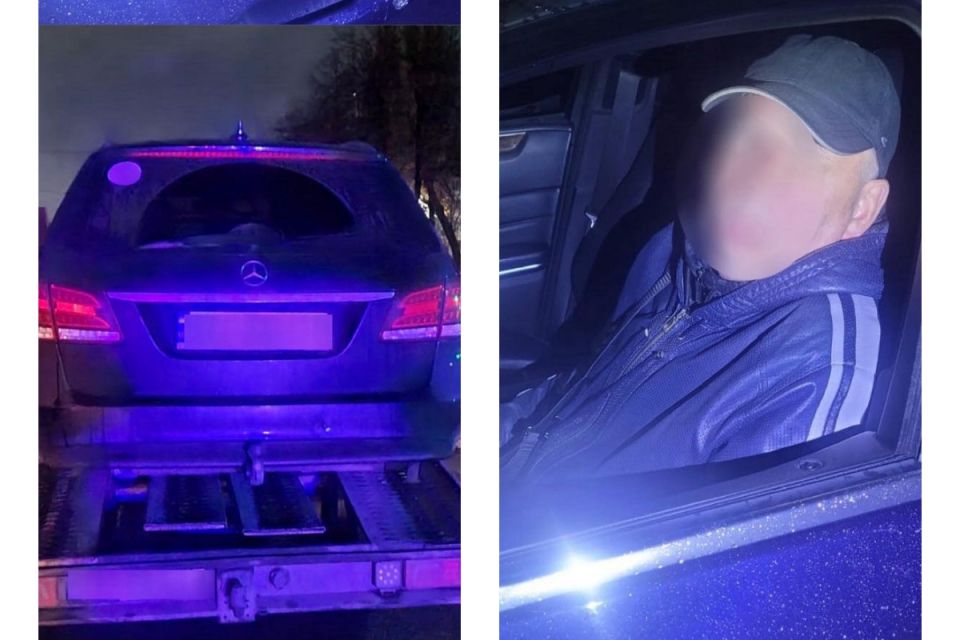 «Форсаж» під час комендантської години. П'яний на Mercedes намагався втекти від копів