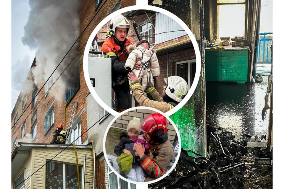 На Корнелюка рятувальники винесли з палаючої квартири двох дітей