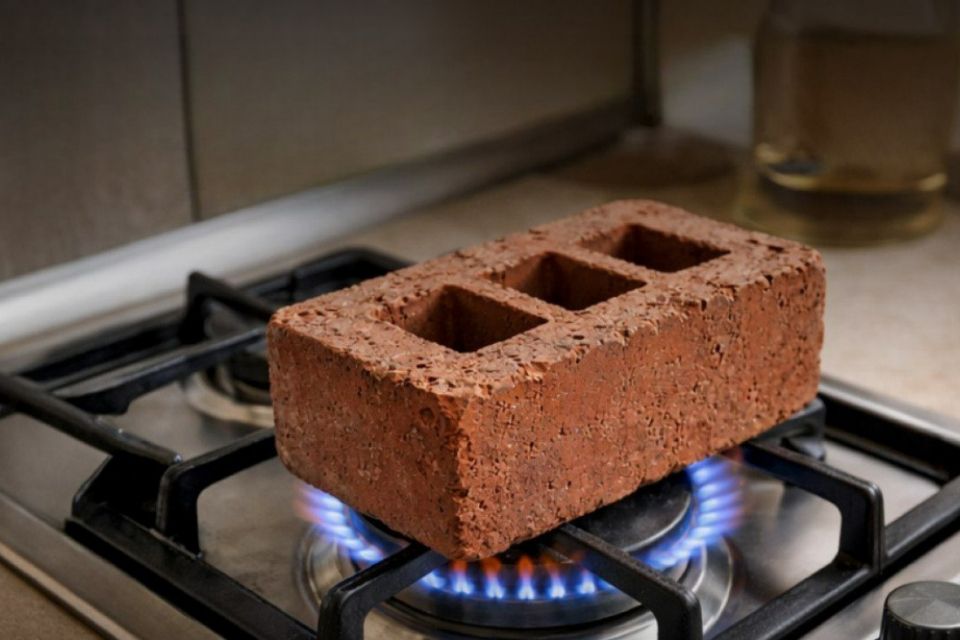 Чому не можна гріти цеглу на газовій плиті для обігріву — пояснює експерт