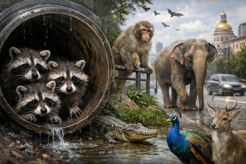 У вінницьких трубах знайшли трьох єнотів: яких ще екзотичних тварин помічали на вулицях міста