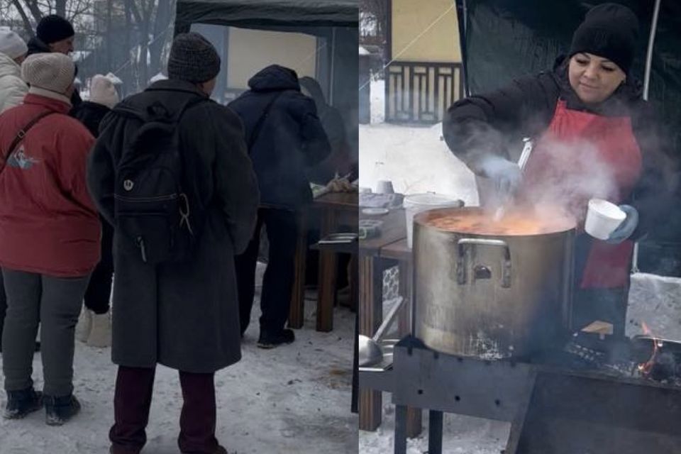 Тарілка тепла в темні часи: як волонтерка Надія Кузнєцова годує містян борщем під час блекаутів