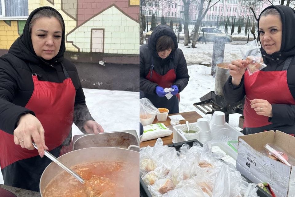 Тарілка тепла в темні часи: як волонтерка Надія Кузнєцова годує містян борщем під час блекаутів
