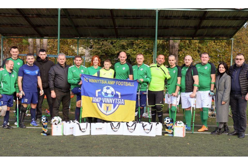 У Вінниці вперше відбудеться матч 1/8 фіналу Кубку України з ампфутболу (соціальна реклама)
