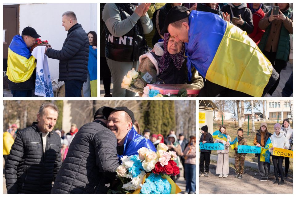 Майже чотири роки страшного полону. У Борівці зустріли Захисника Миколу Синишина