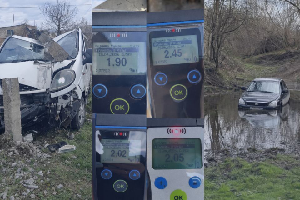 Великдень «із градусом»: понад 60 п'яних водіїв затримали на дорогах області