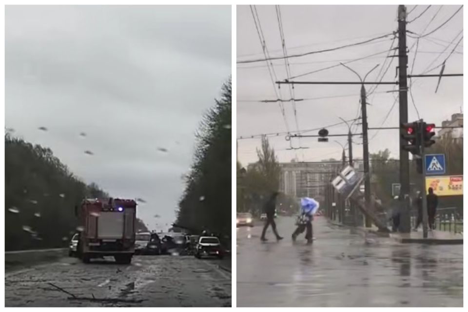 Негода на Вінниччині валить дерева та зносить зупинки. ВІДЕО