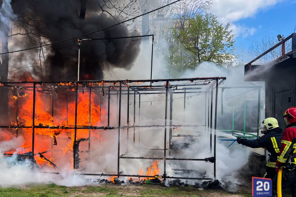 Горів дитячий атракціон у Вінниці та ще 18 об’єктів в області