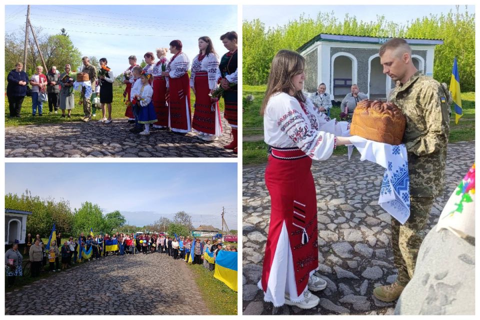 «Щастя в очах, квіти та обійми»: Уланівська громада зустріла звільненого з полону Андрія Гендегу