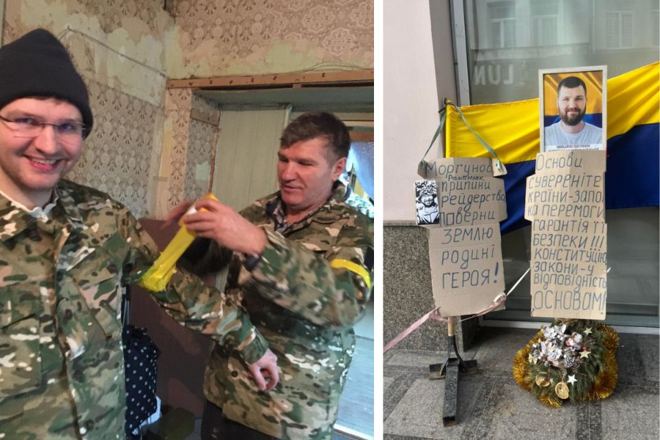 «Тату, ми тут м’ясо»: чому біля сьомого Апеляційного суду у Вінниці портрет полеглого воїна?