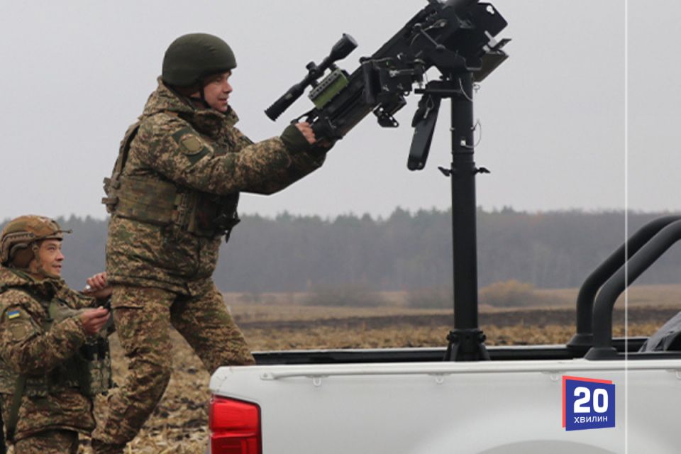Вінницькі гвардійці ліквідували «шахед» з кулемета Canik M2