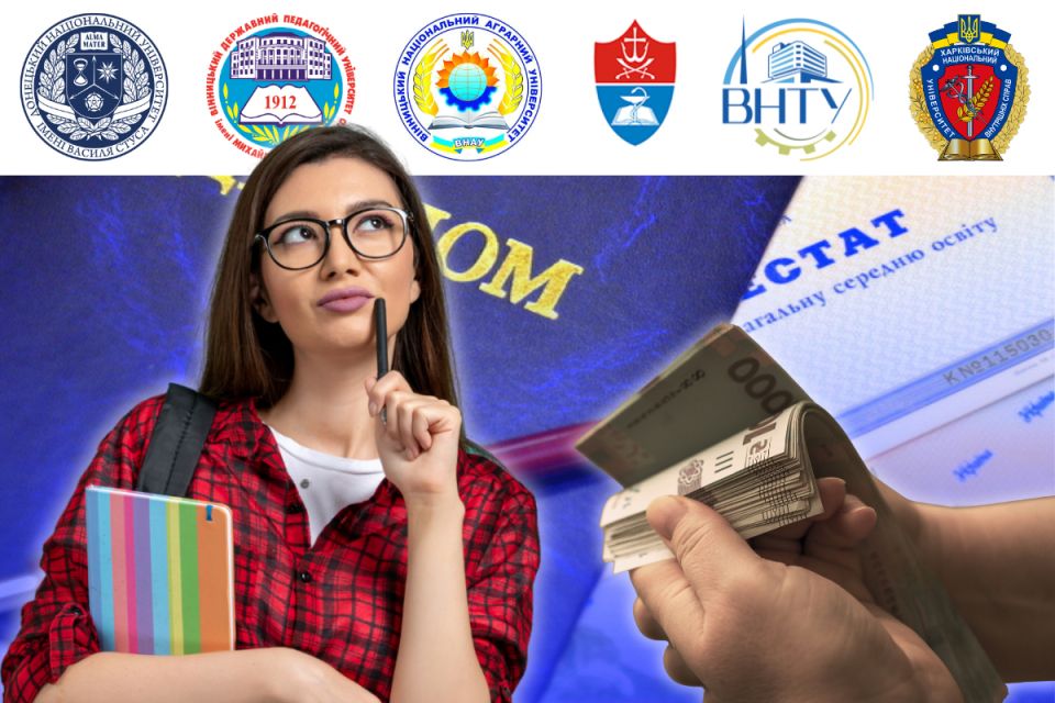 Від 12,5 до 56,5 тисяч гривень: скільки коштує навчання у вишах Вінниці у 2026 році