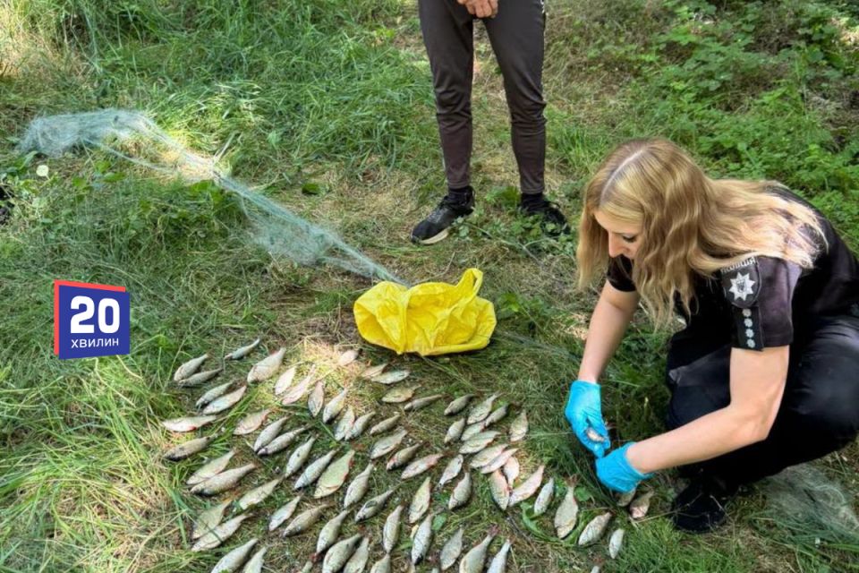Одна сітка на 137 тисяч гривень. На Ладижинському водосховищі піймали браконьєра