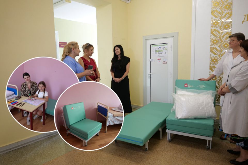 «Кожен хоче бути поруч зі своєю дитиною»: у вінницькій дитячій лікарні з'явилися ліжка для батьків