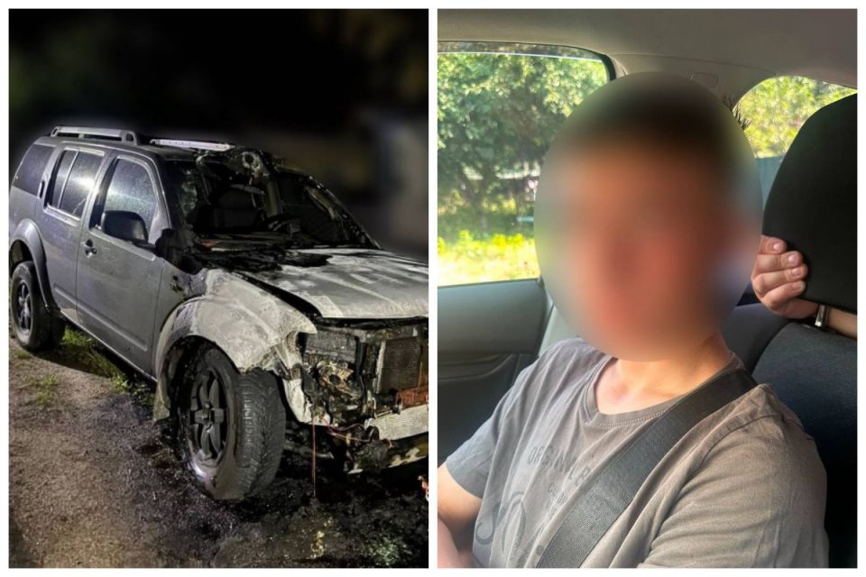 Підпалив автомобіль ЗСУ та зняв це на відео. На Вінниччині затримали неповнолітнього агента рф