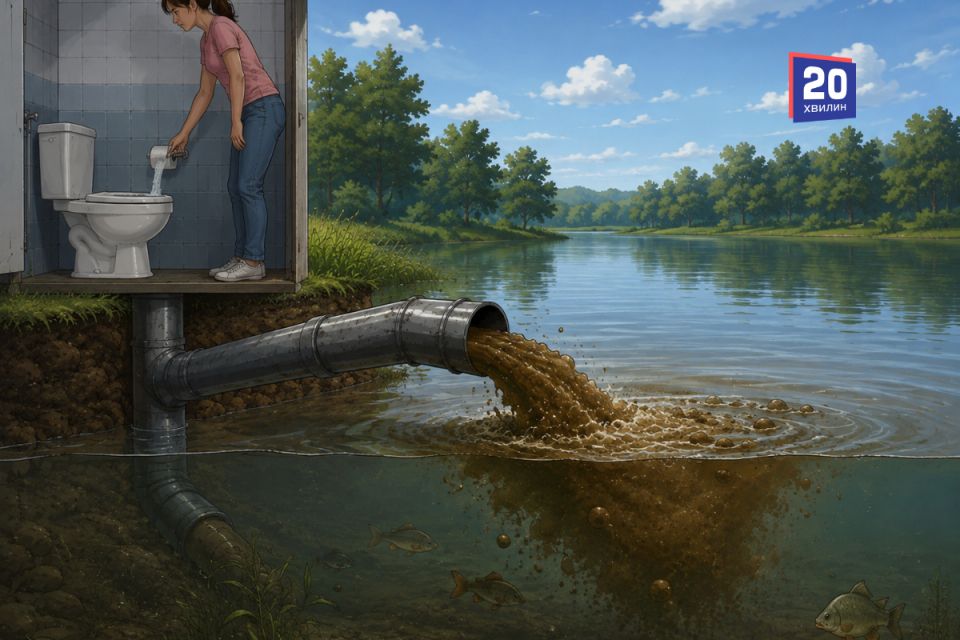 У водойму під Вінницею зливають фекалії