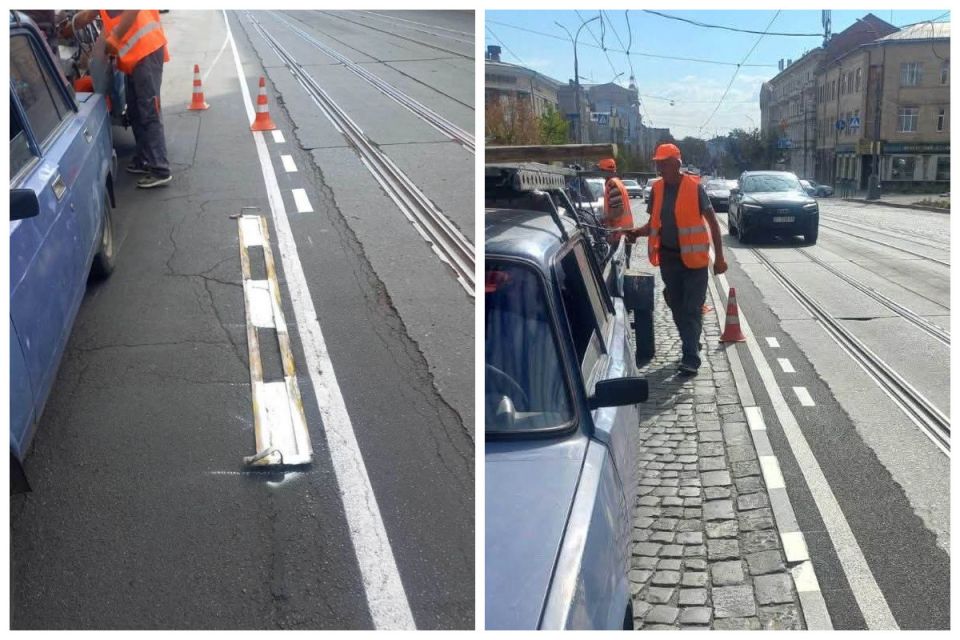 Нова розмітка на Соборній уже викликала суперечки. У Вінниці почали її коригувати