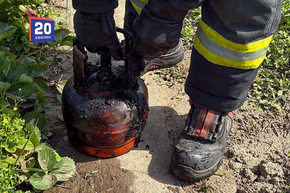 Газовий балон ледь не спричинив масштабну пожежу в Ладижині