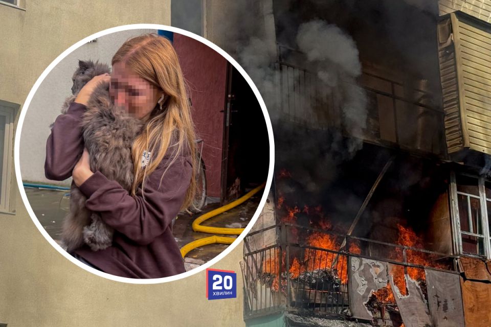 Пожежа у п’ятиповерхівці Ладижина: з квартири винесли кошеня та двох хом’яків