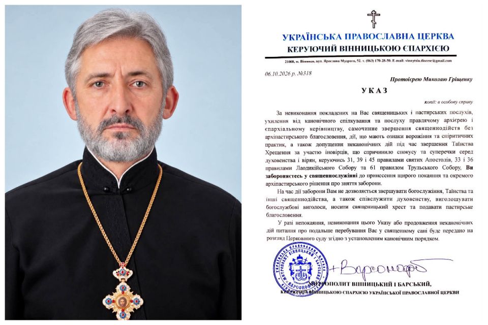 «Займався ворожінням та спіритичними практиками»: єпархія заборонила священнику служити у храмі на Барвистій