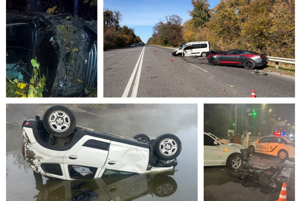 П’яний водій перекинув Renault із п’ятьма людьми