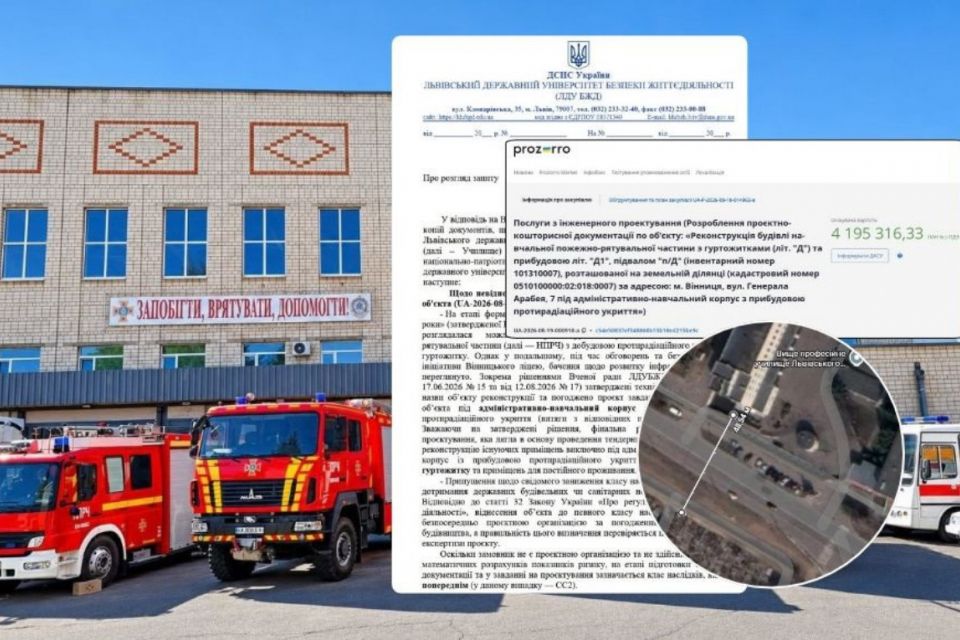 Гроші на вітер? У Вінниці замовили черговий проєкт перебудови бази ДСНС на Арабея