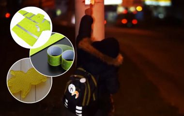 Як бути помітним у темряві: поради для пішоходів і водіїв та вартість світловідбивачів