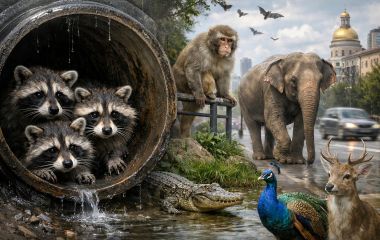 У вінницьких трубах знайшли трьох єнотів: яких ще екзотичних тварин помічали на вулицях міста