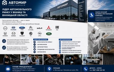Вакансії в автосалонах «АВТОМИР», супермаркетах «Грош», «Varus», АН «Благоустрій» та 57 актуальних пропозицій роботи у Вінниці (оновлено)